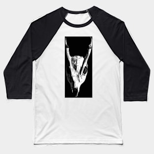 Muntjac Skull Baseball T-Shirt